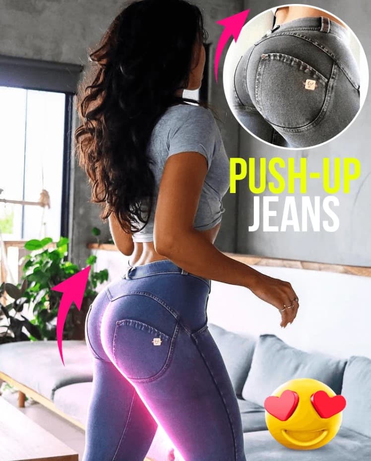 Push-Up Jeans Apparel Women Clothing Color : Blue|Navy Blue|Gray 