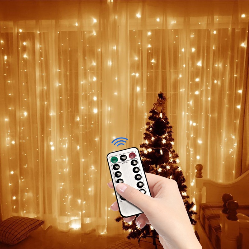 3M LED USB Power Remote Control Curtain Fairy Lights Christmas Garland Lights LED String Lights Party Garden Home Wedding Decor 3M LED USB Power Remote Control Curtain Fairy Lights Christmas Garland Lights LED String Lights Party Garden Home Wedding Decor